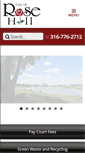 Mobile Screenshot of cityofrosehill.com